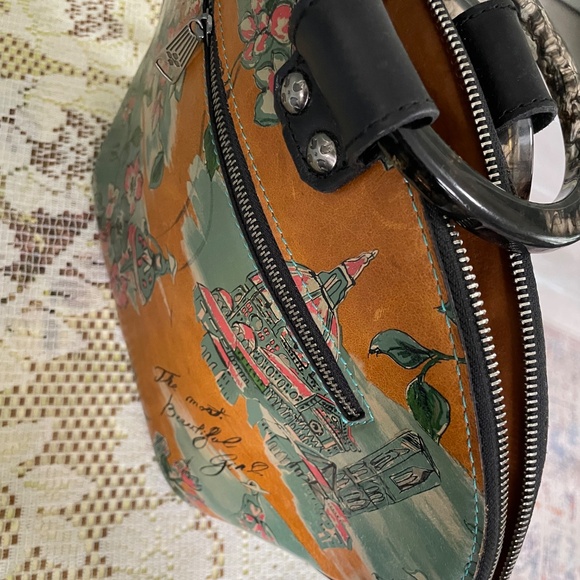 Patricia Nash leather Paris inspired bag - Picture 3 of 7